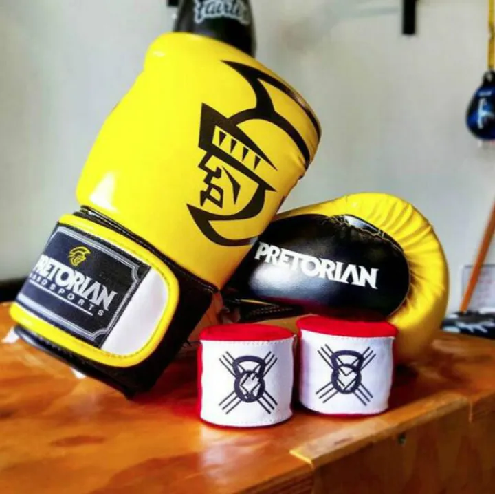 Pretorian Women/Men Boxing Gloves Leather MMA Muay Thai Boxe De Luva Mitts Sanda Equipments8 10 12 14 16OZ