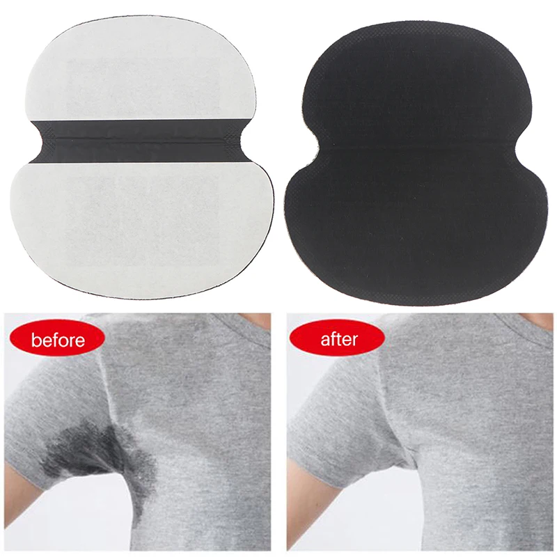 6/10/20/40PCS Deodorant Armpit Absorbent Pads Black Disposable Underarm Shirt Antiperspirant Protection From Sweat Pads