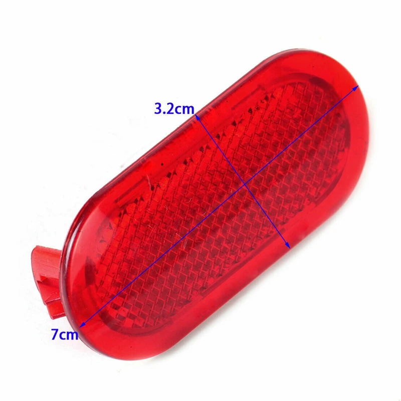 2Pcs Red Interior Door Panel Warning Light Cap Reflector for Polo Beetle Caddy Touran 6Q0947419