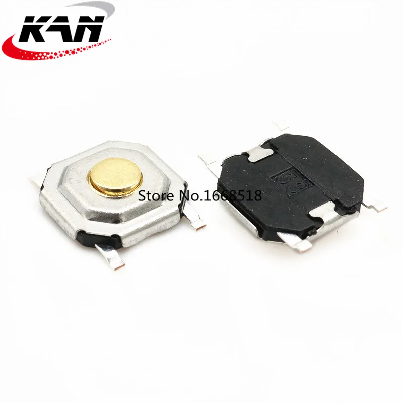 100 шт./лот SMD 4*4*1,5 мм 4x4x1.5мм тактильная тактовая кнопка Микро-переключатель мгновенный для diy