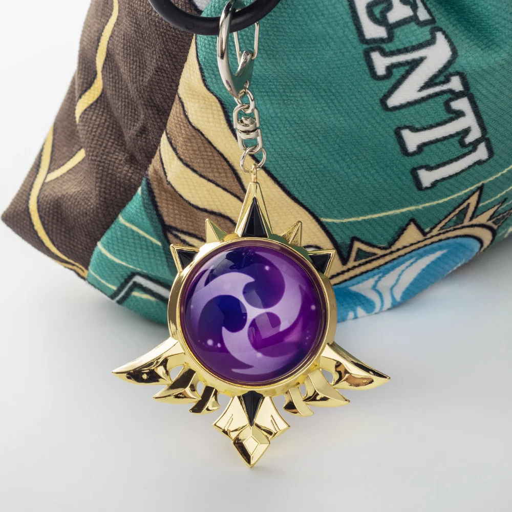 Game Eyes Of God Metal KeyChains Trinket Mondstadt Liyue Harbor Anime Accessories Bag Pendant Key Chains High Quality