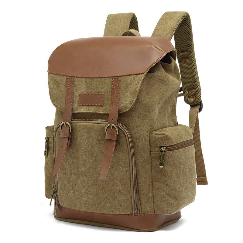 

Augur Retro Computer Backpack Men Canvas Rucksack Casual Women's Backpacks Travel Bolso Hombre College Sacoche Homme School Bag