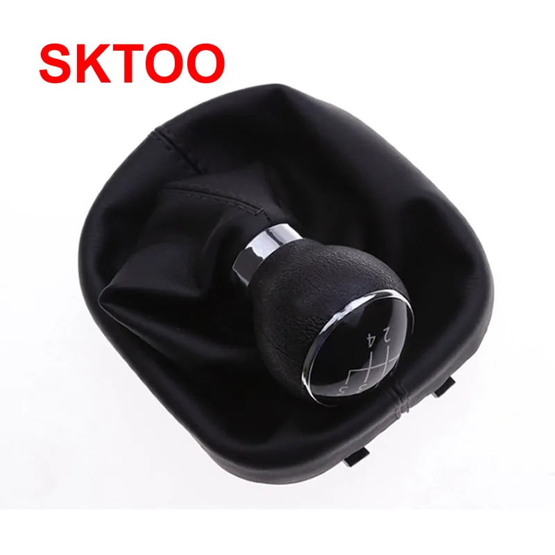 

5 Speed Gear Shift Knob Gearstick Gaiter Boot For VW Touran Caddy MK2 2003-2010 2004-2009 Leather Car Gear Gaiter Boot Parts