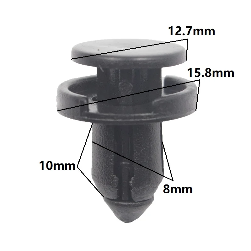 Car Cover Bumper Fascia Retainer Fastener Clip Rivet 8mm Hole For Honda Push Type