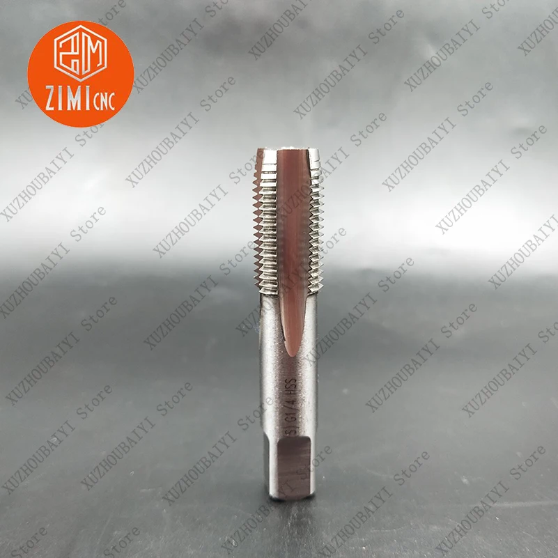 HSS 55 degree 4 blade pipe tapping G1/4-19 pipe straight pipe thread die tap plug pipe tap wire tapping tap high speed steel