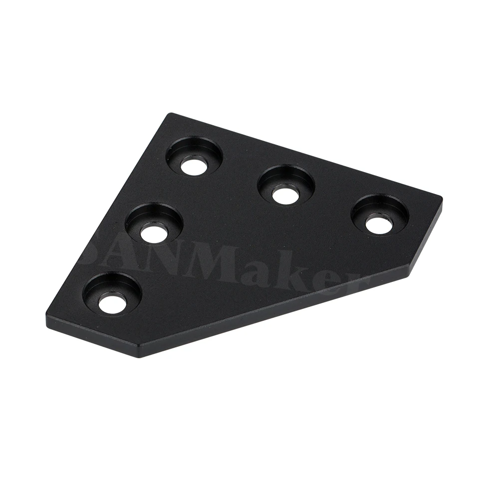 5 Hole 90 Degree Joint Board Plate Corner Angle Bracket Connection Joint Strip for 2020 Aluminum Profile