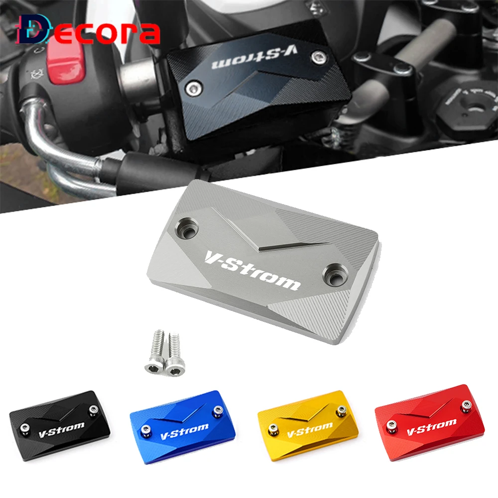 

Motorcycle CNC Aluminum Front Brake Fluid Reservoir Cap Cover For SUZUKI DL650 VSTROM V-Strom