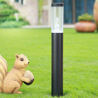 60CM Landscape Post Light Waterproof Ip65 Stainless Outdoor Garden Lawn Pillar Light Post Lamp Bollard Light