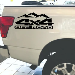 Modern 2Pcs 4x4 OFF ROAD 1500 2500 Dakota Truck Car Decal Set Stickers