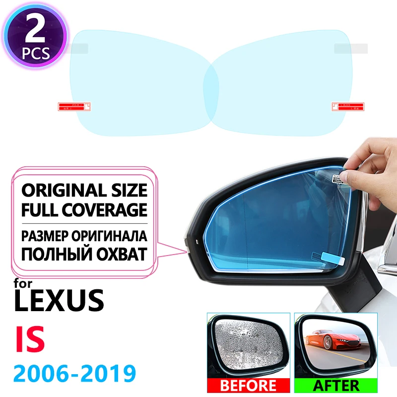 Full Cover Anti Fog Film Rainproof Rearview Mirror for Lexus IS 2006~2019 XE20 XE30 Accessories IS250 300 250 300h 350 200d 220d