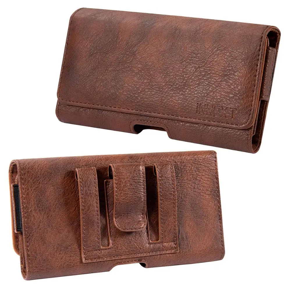 Universal PU Leather Phone Case Waist Bag 5.5 inch for iphone samsung galaxy Huawei LG with Card Holder Belt Clip Holster