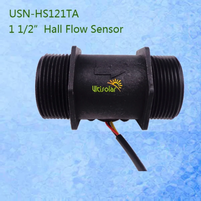 G1-1/2 DN40mm Hall czujnik przepływu wody USN-HS121TA 5-200L/min duży przepływomierz przepływomierz