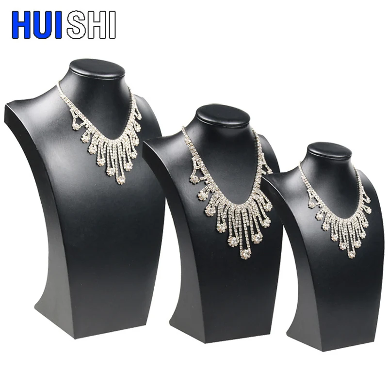 Hoge Niveau In Voorraad Wit Pu Lederen Sieraden Display Ketting Buste Hangers Stand Choker Houder Sieraden Tonen 3 Opties Model