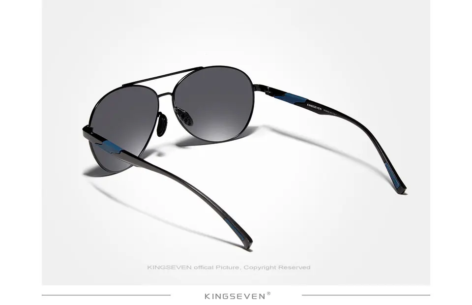 KINGSEVEN Männer Aluminium Polarisierte Sonnenbrille Klassische Marke Sonnenbrille EMI Verteidigung Beschichtung Objektiv Driving Shades N7228 – Detail 7