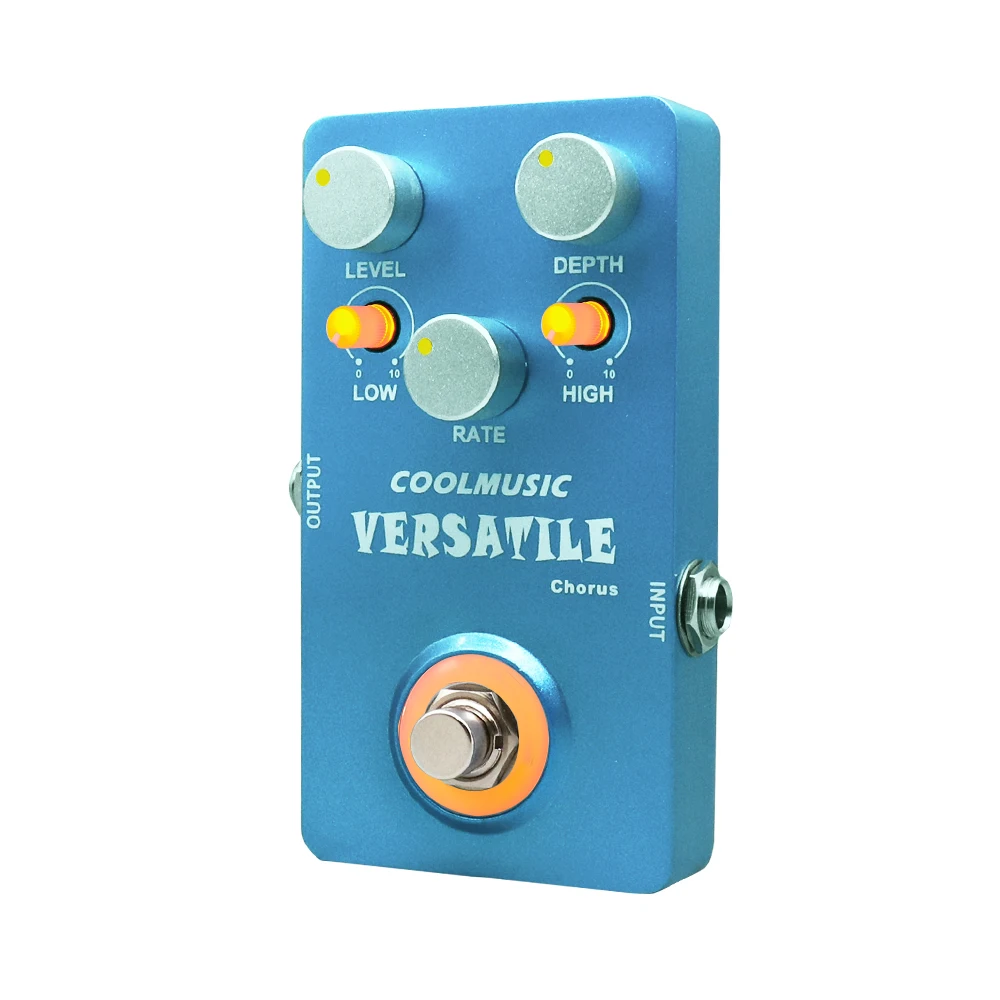 Bass Electric Guitar Pedal Versatile Chorus Effects True Bypass Musical Instrument Accessories Metal Shell Coolmusic Stompbox