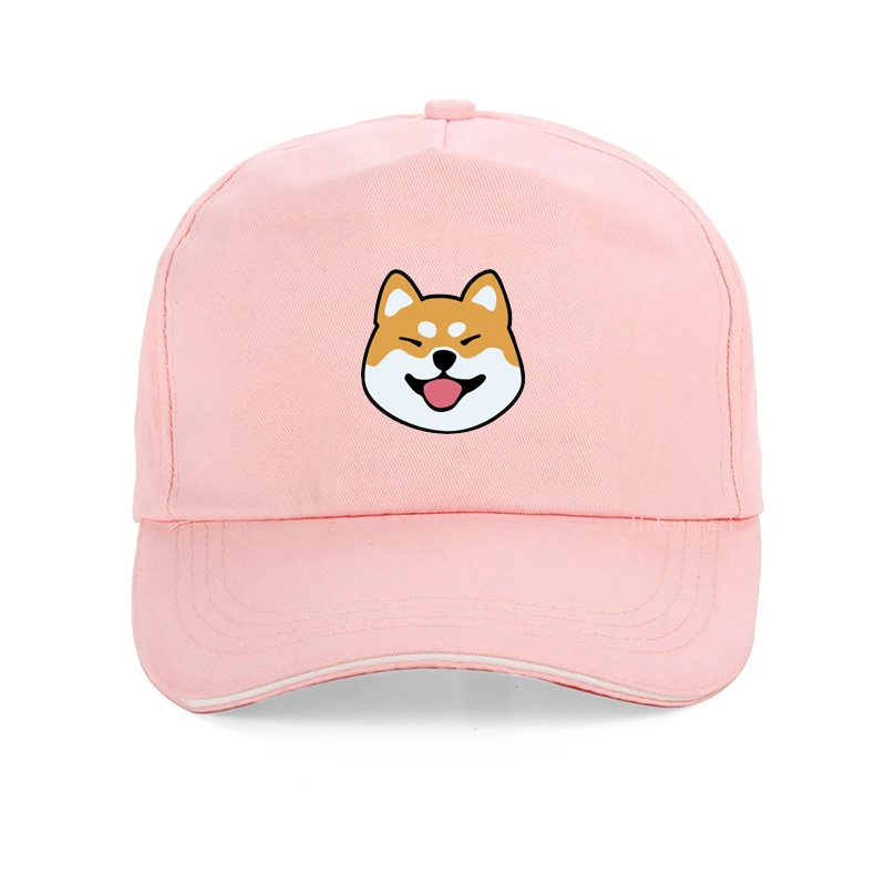 

Funny Kawaii Cute Shiba Inu Dog Women hat Gift Print Pink Hip Hop cap Summer men women Baseball cap Dog Animal lovers hats