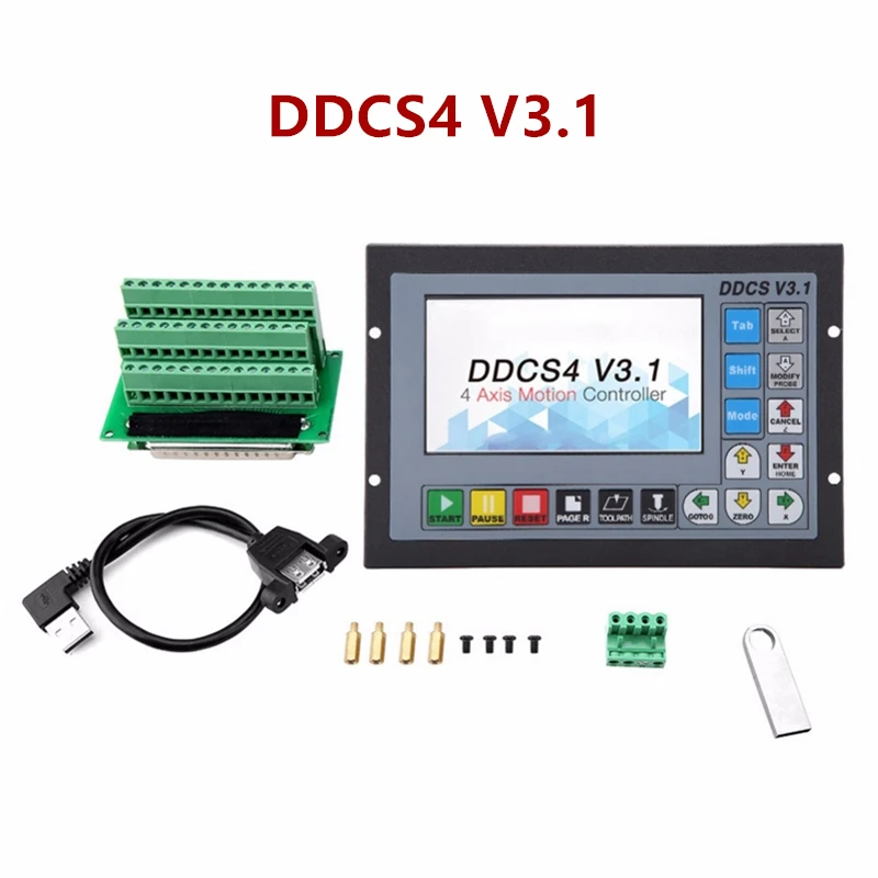 

Upgraded DDCSV3.1 3/4 axis 500KHz G-Code Offline Controller for CNC Drilling Milling