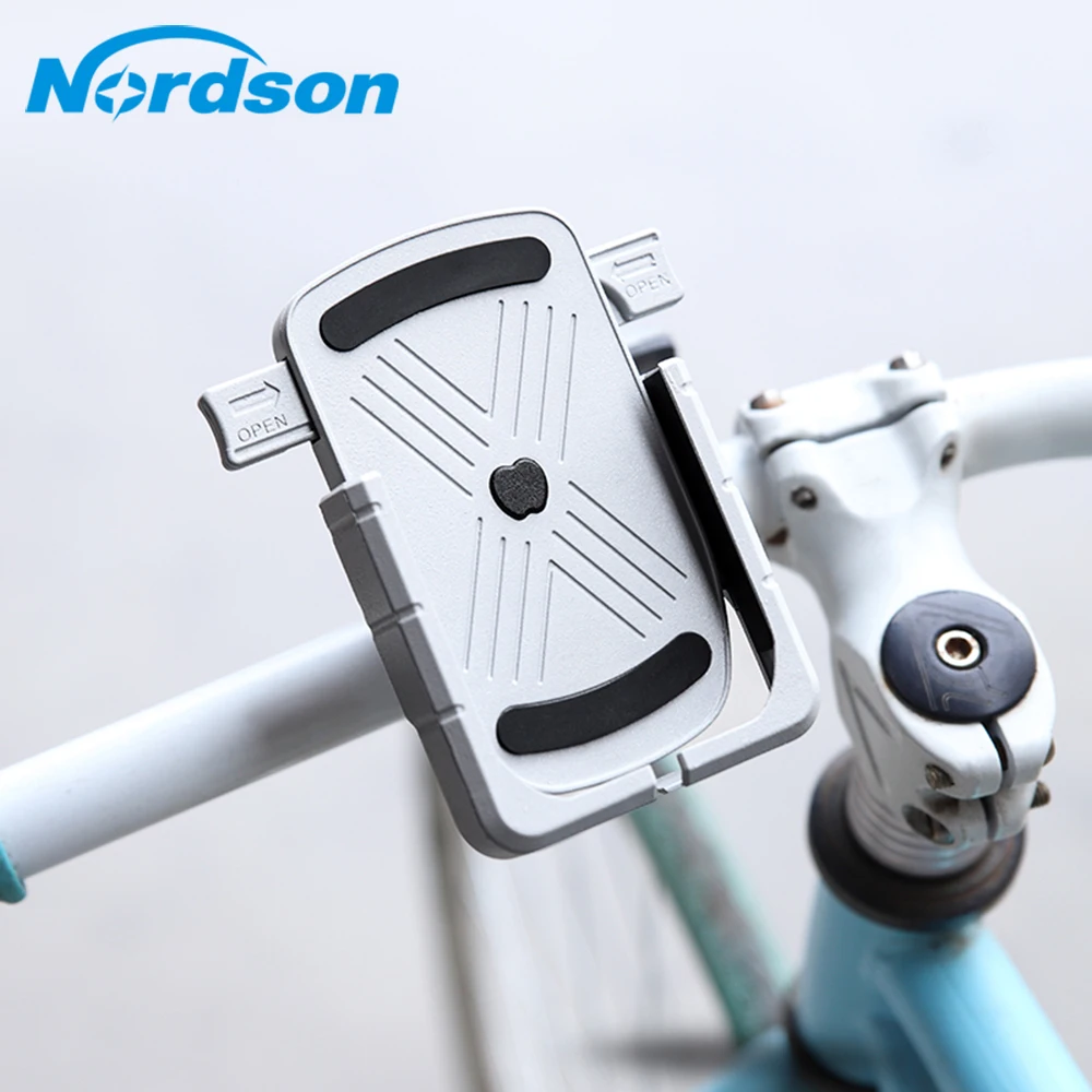 

360 Degree Universal Metal Bike Motorcycle Motorbike Mirror Handlebar Smart Phone Holder Stand Mount For iPhone Xiaomi Samsung 4