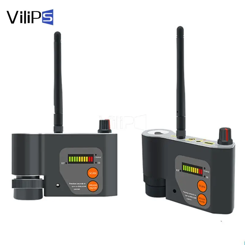 Vilips Laser Quét Hồng Ngoại Báo Chống Gián Điệp RF Máy Dò Laser Hồng Ngoại GSM WiFi Phát Hiện Tín Hiệu Camera Ống Kính Lấy Nét Quét