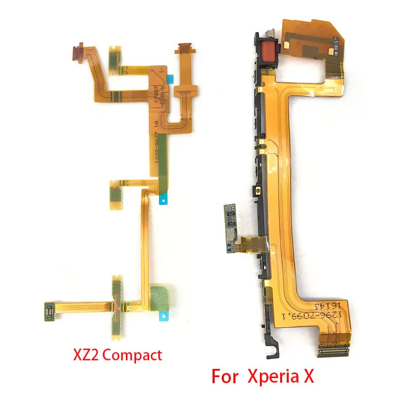 New For Sony For Xperia X XZ Premium XZ2 Comppact XZ3 Power On Off Volume Side Button Key Flex Cable Replacement Parts