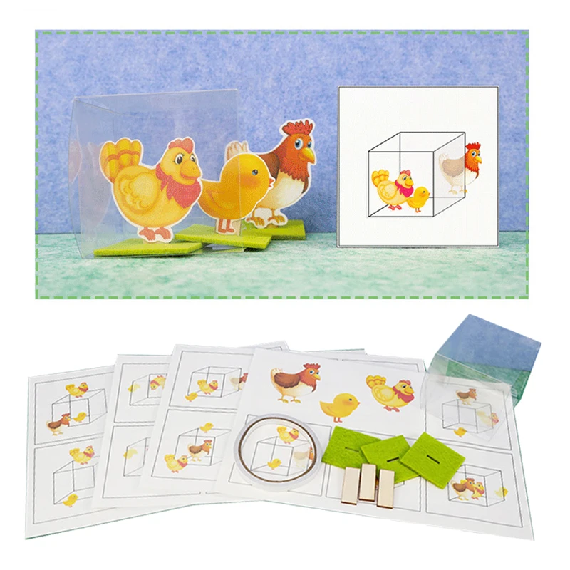 Bambino materiale Montessori giocattolo matematico fai da te gioco di abbinamento direzione animale giocattolo di apprendimento educativo precoce