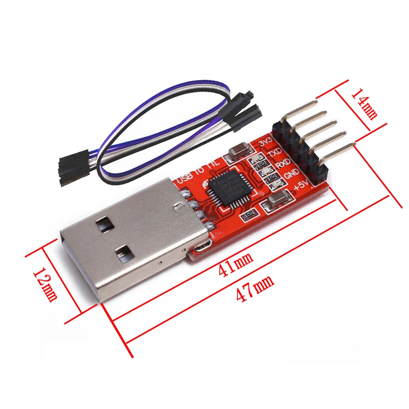 3 uds/lote = 1 Uds PL2303HX + 1 Uds CP2102 + 1 Uds CH340G USB a TTL para arduino PL2303 CP2102 5PIN USB a UART módulo TTL