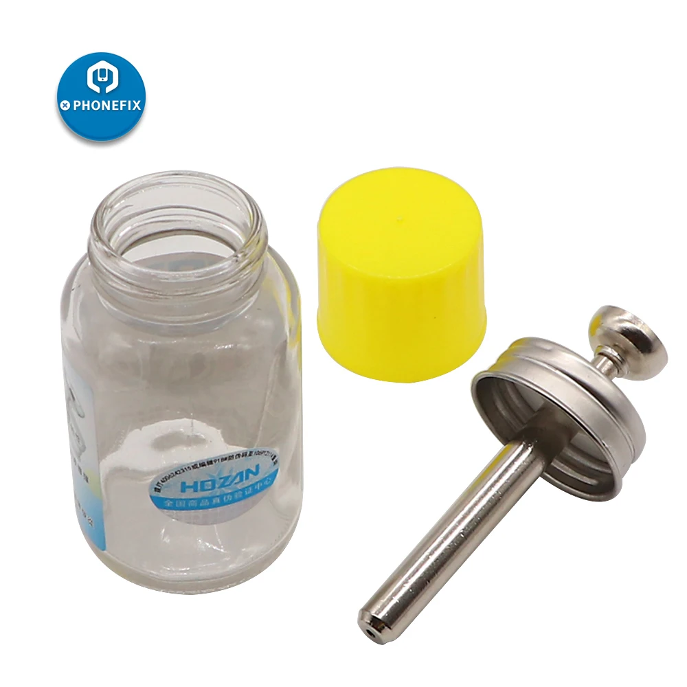 PHONEFIX Gratis Verzending 100 ml Glazen Fles Alcohol Fles PCB Moederbord Schoonmaak Tool Voor Mobiele Telefoon Reparatie