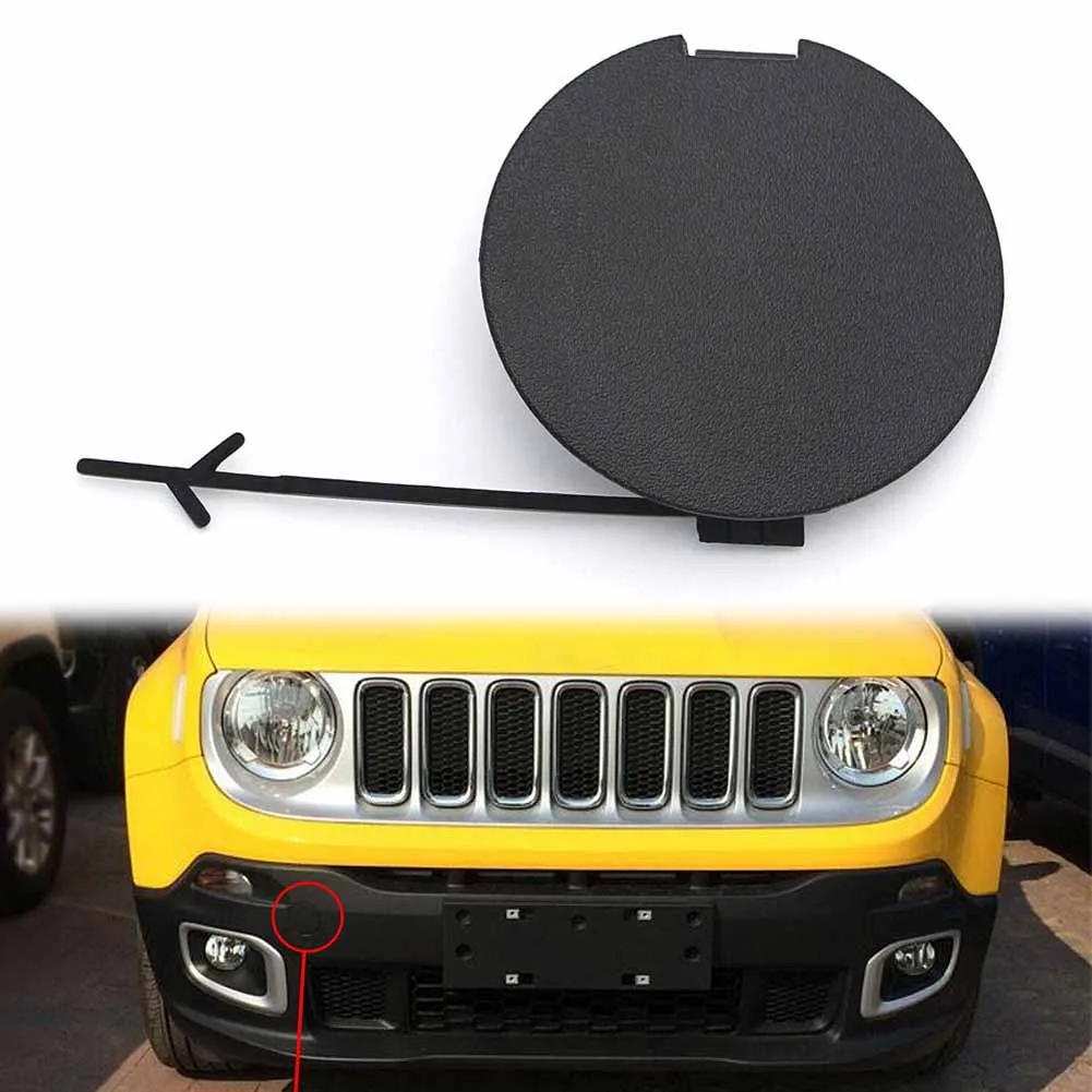 1Pcs Car Rear Bumper Tow Hook Eye Cap Towing Cover 5XB38LXHAA For Jeep Renegade 2015 2016 2017 2018 2019 2020