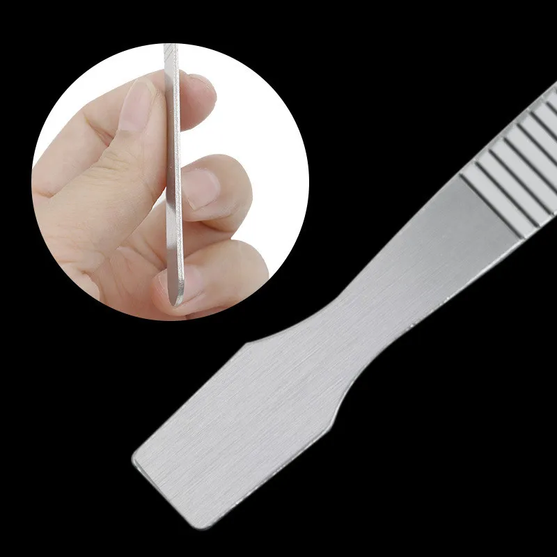 1 Pcs Fine Planing And Polishing Tin Scraper Stainless Steel Scraper Blade Planting Tin Scraping Tin Slurry Knife Mixing Tool