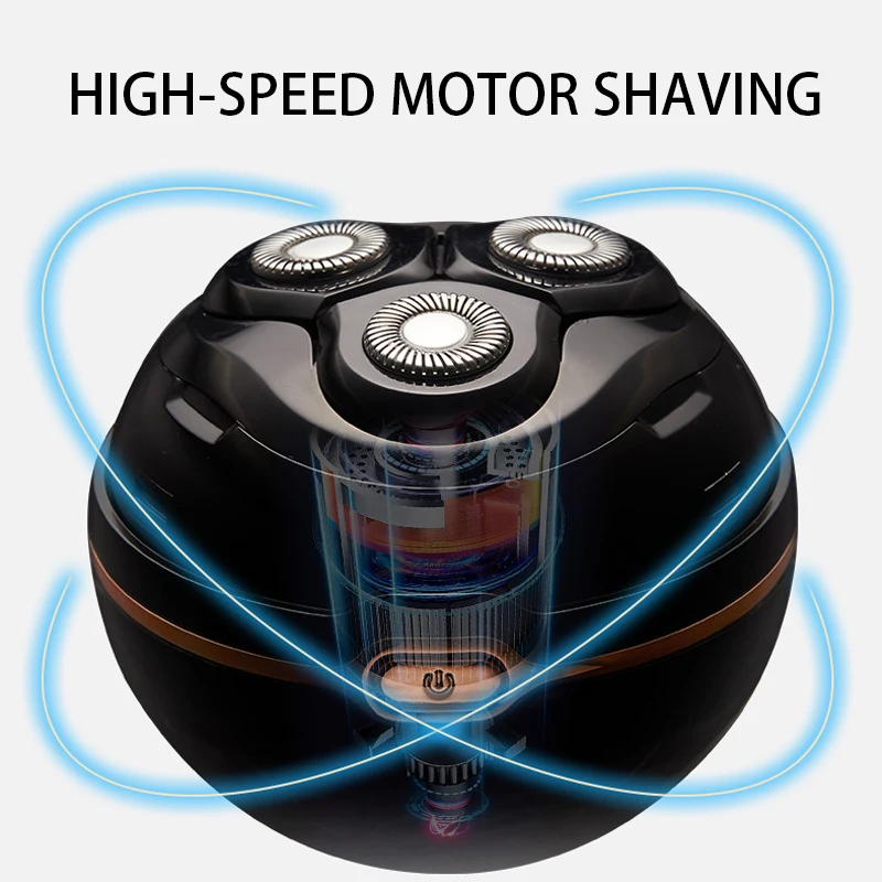 ทรงกลมไฟฟ้าสำหรับผู้ชายลอยหัวกันน้ำไฟฟ้ามีดโกน Mini Ball จอแสดงผล LED ชาร์จ Trimmer