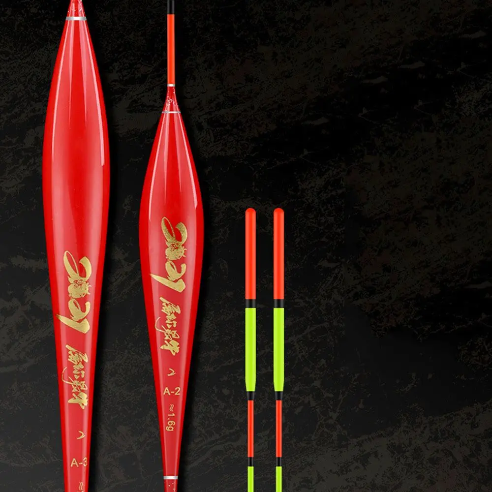 Red Paint Fish Float Highly Sensitive Crucian Carp Mixed Breeding Eye-Catching Thickened Tail Buoy Offshore Angling Fishing Gear