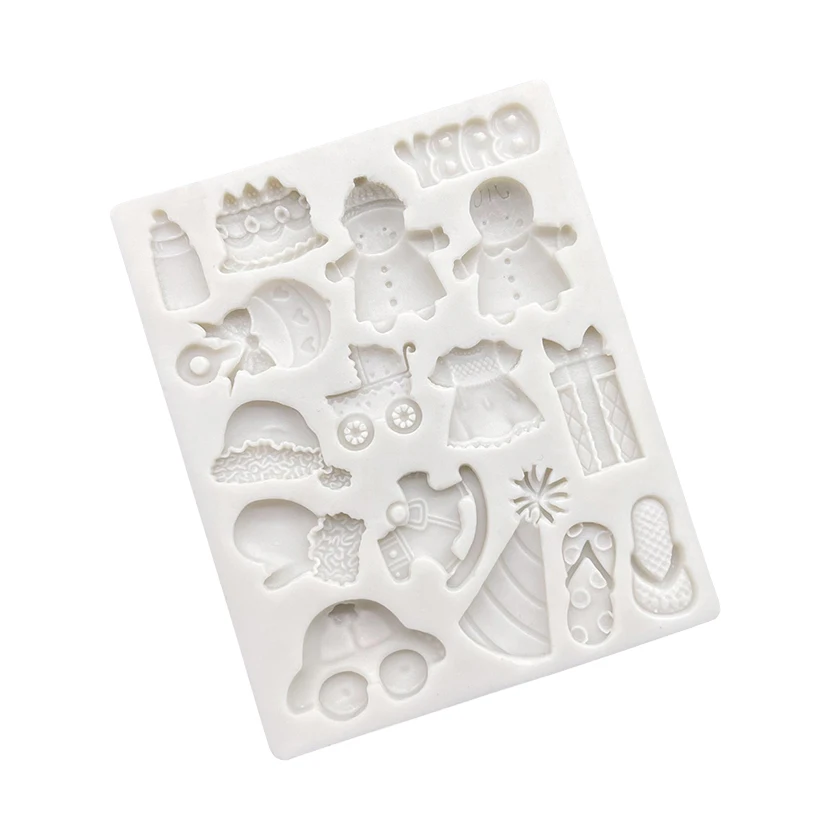 BABY Silicone Sugarcraft Mold Resin Tools Cupcake Baking Mould Fondant Cake Decorating Tools