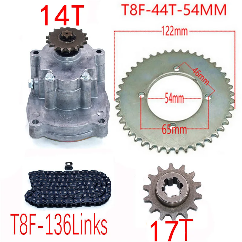 Kaufe T8F Kette ATV Mini Fahrrad Motorrad Kette Zahnrad für 47cc 49cc