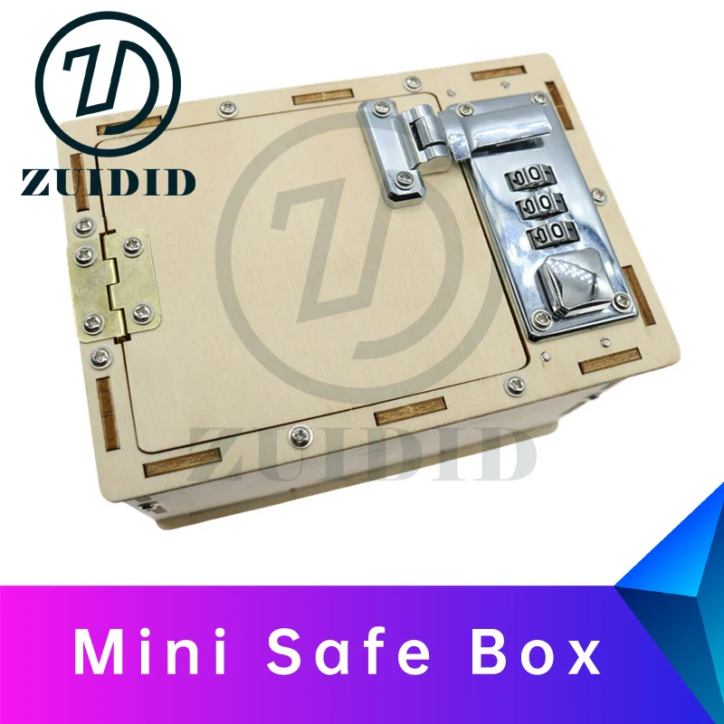 ZUIDID escape room Mini Safe Box enter the correct password and pull the button to open the box and get clues inside