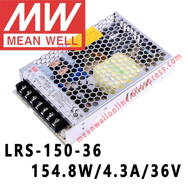 Mean Well LRS-150-36 meanwell 36VDC/4.3A/154W Single Output Switching Power Supply online store