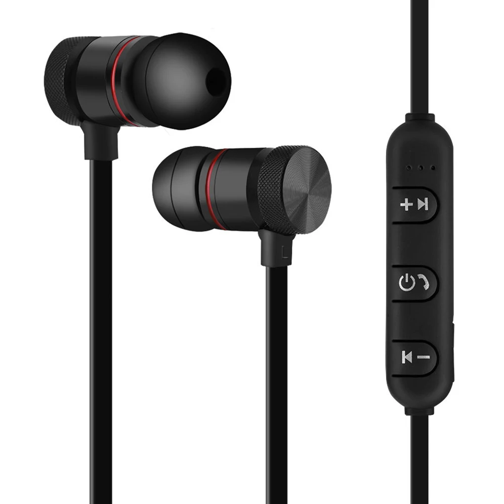 M9 Bluetooth 4 1 Stereo Sounds Metal Magnetic In-ear Headset Hands-free Sports Running Wired Earphone Headphone