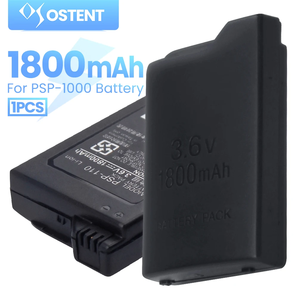 OSTENT 1800mAh 3.6V Lithium Ion Rechargeable Battery Pack Replacement for Sony PSP 1000 PSP-110 Console