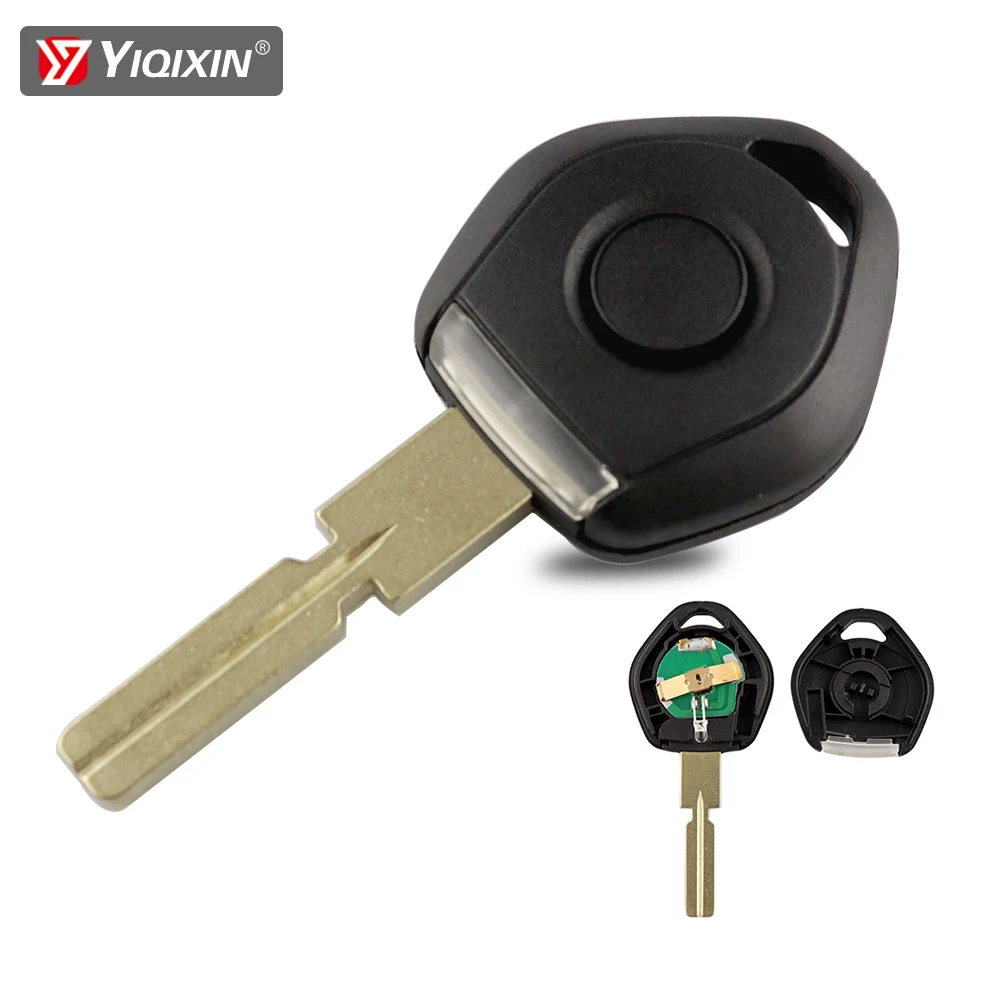 YIQIXIN Remote Car Key Shell Replacement Old Style For BMW 3 5 7 Z3 E36 E34 E38 With LED Light Transponder Key Case HU58 Blade