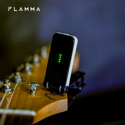 FLAMMA-FT01 Clip-on Guitar Tuner, 360 graus rotativo, acústico elétrico, baixo Ukeles, acessórios de guitarra