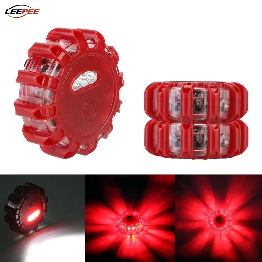 Flashing Car Strobe Light LED Barricade Warning Emergency Lamp Motorcycle Tailight Beacon Blinker Bicycle Automotive Accessories