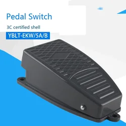 Nonslip Metal Momentary Electric Power Foot Pedal Switch YBLT-EKW/5A/B 12V 24V Step Siwtch for  Workshop