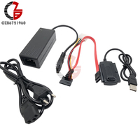SATA PATA IDE Drive to USB 2.0 Adapter Converter Cable Connector for Hard Drive Disk HDD 2.5\