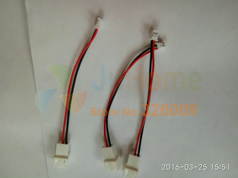 ARSYLID Conversion cable 3 pin to 2 pin 2.0mm adapter fan cable 12V cooler fan for VGA cooling fan 2pin micro-2pin