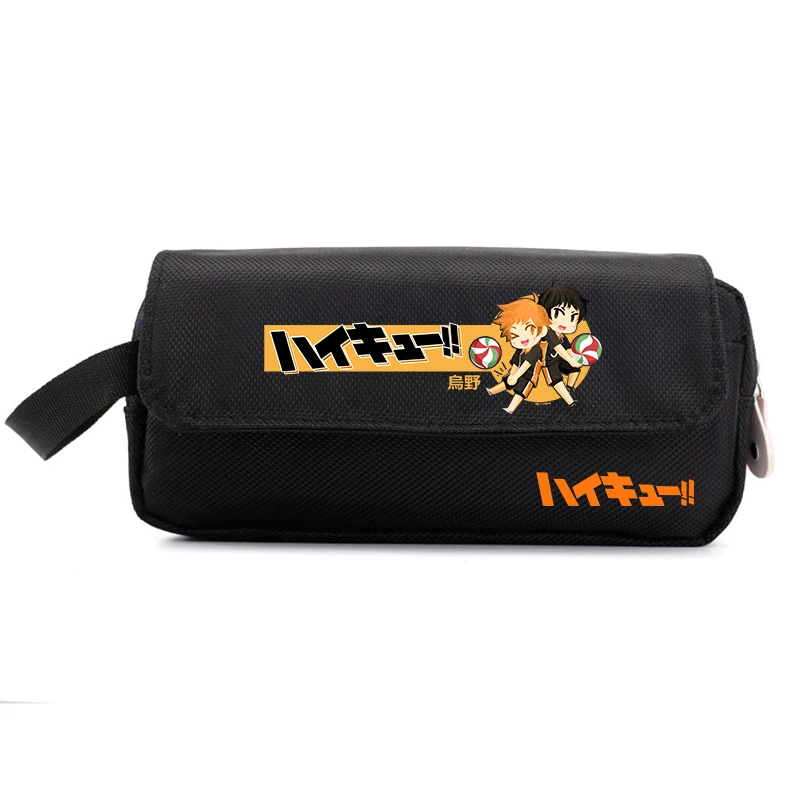 Haikyuu Karasuno VBC Large Pencil Case Anime Pen Bags Small School Bags Cartoon Stationery Storage Bag Girls kawaii Makeup Case