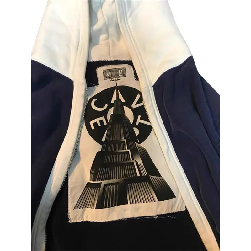 2020fw CAVEMPT C.E Cav Empt CE Hooded Men Women Top Quality Streetwear Blue Color matching CAV EMPT Hoody Pullover