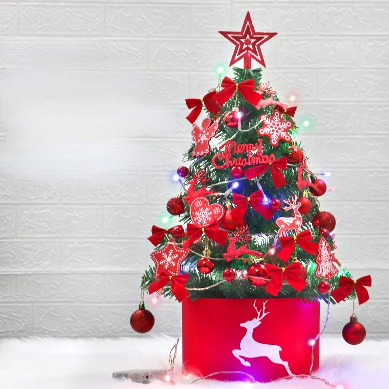 

Christmas Decorations Luminous Christmas Tree Home 60CM Package Desktop Mini Tree Decoration Scene Layout Christmas Gift