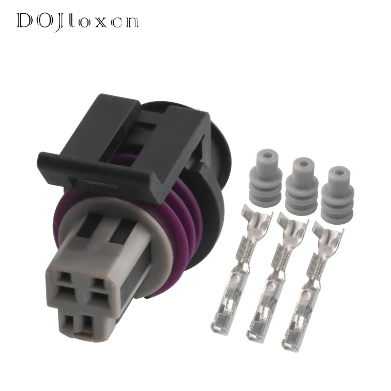 2/5/10/20/50 Sets 3 Pin Delphi LS TPS AEM MAP GT150 Auto Female Connector Sensor Throttle Wiring Plug Socket 15397275 15397149