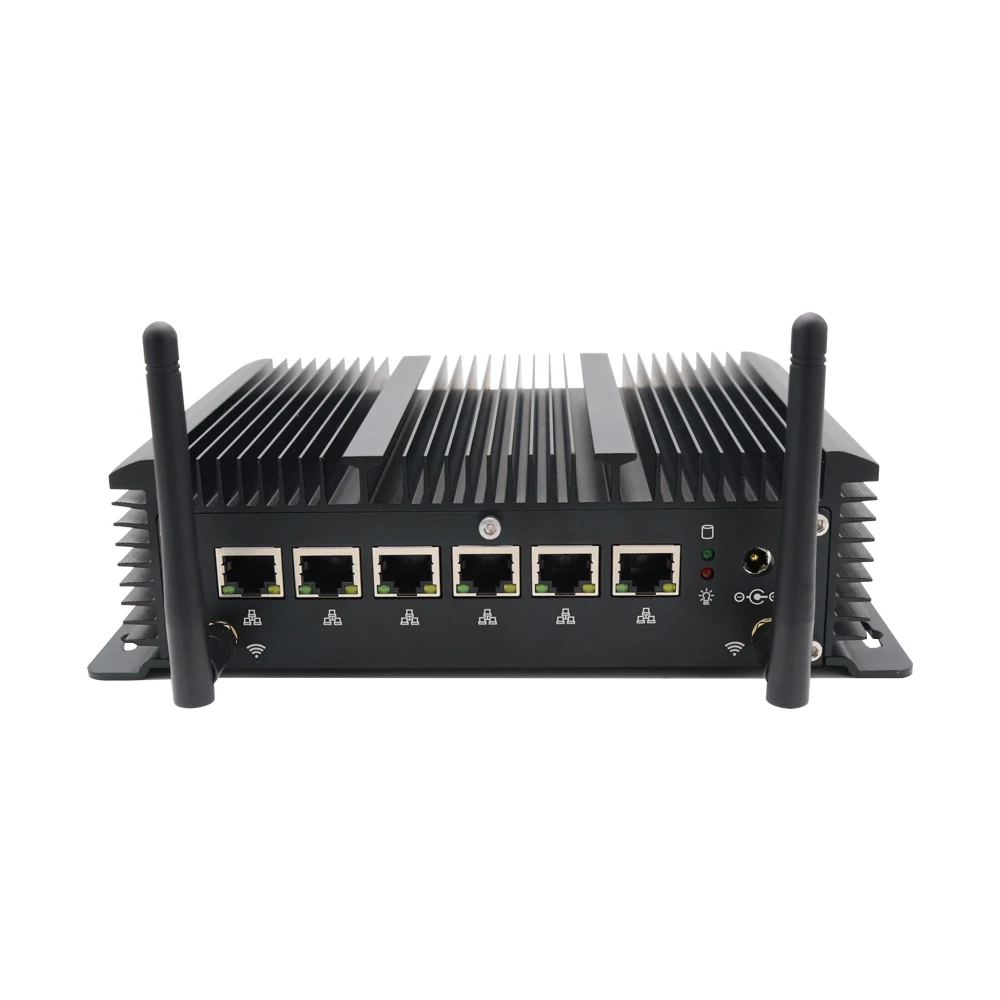 Egglobal-産業用ファンレスミニコンピューター,ファイアウォールルーター,pfSense pc,hdmiコンポーネント,intel i7,1255u,6 LAN,2 * rs232,4 * USB 3.0