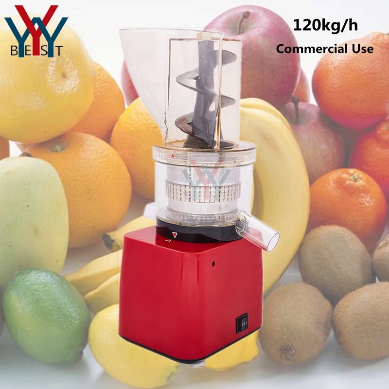 120kg/h Commercial electric Fruit juicer Whole Apple Orange Pear big mouth juice mill  juicing machine pulping machine winepress