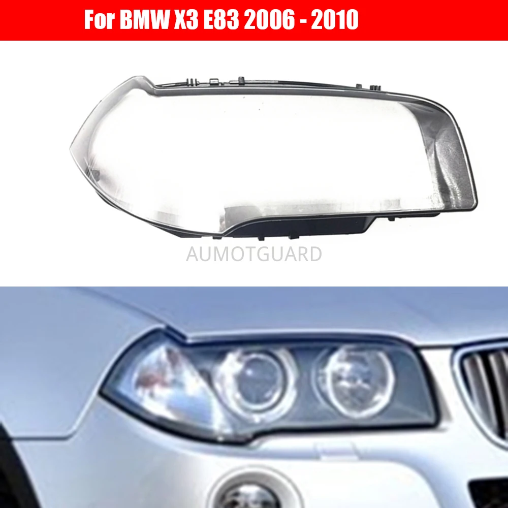 

Headlight Lens for BMW X3 E83 2006 2007 2008 2009 2010 Car Headlamp Cover Replacement Auto Shell